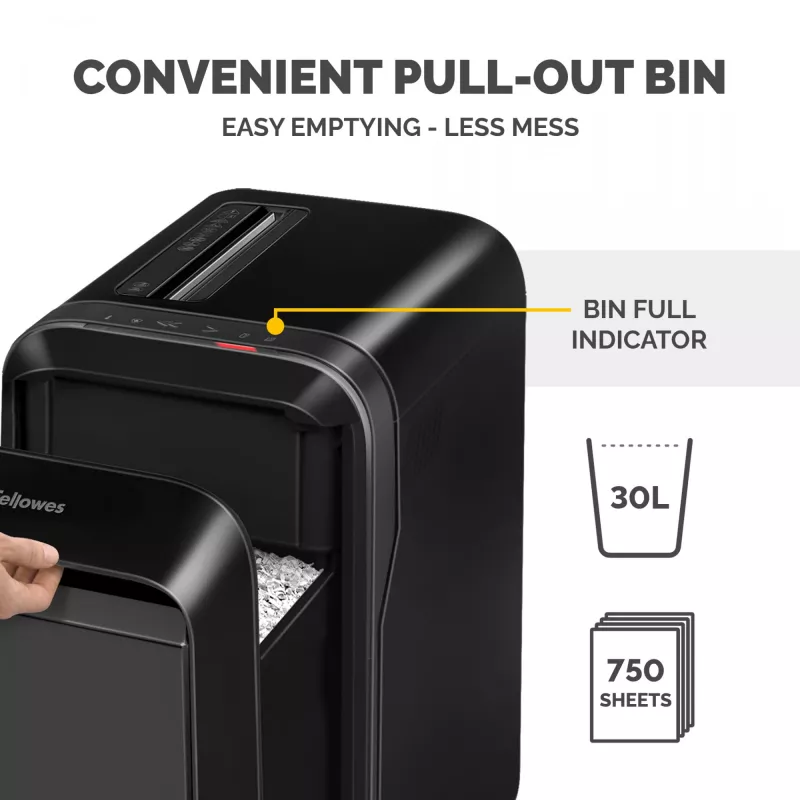 Fellowes LX Series Powershred LX220 Καταστροφέας εγγράφων 65 dB Μαύρο