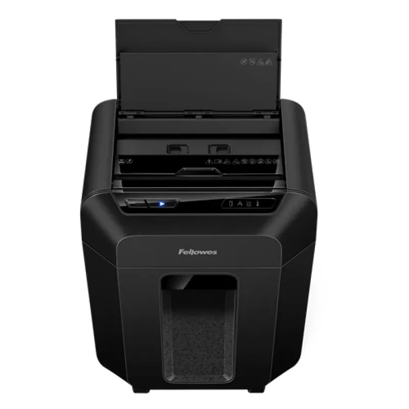 Fellowes Automax 80M Καταστροφέας εγγράφων κοπής σωματιδίων 22 cm Μαύρο