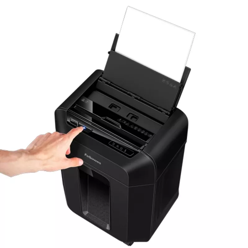 Fellowes Automax 80M Καταστροφέας εγγράφων κοπής σωματιδίων 22 cm Μαύρο