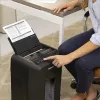 Fellowes AutoMax 90M Καταστροφέας εγγράφων μικροκοπής Μαύρο