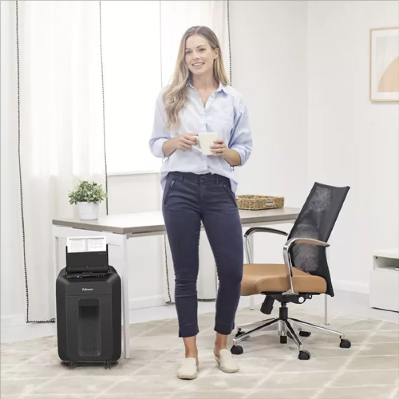 Fellowes AutoMax 90M Καταστροφέας εγγράφων μικροκοπής Μαύρο