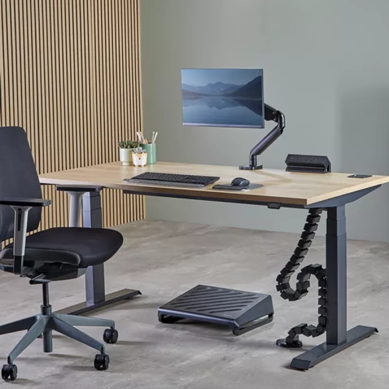 Fellowes 100136871 Οργανωτής καλωδίων γραφείου Καλώδιο-σωλήνας μαύρο 1 τεμ.