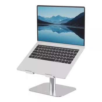 Fellowes Alumia Laptop-Riser – Βάση laptop για γραφείο, μέγιστο μέγεθος 15 ίντσες, μέγιστο βάρος 5 kg, ασημί