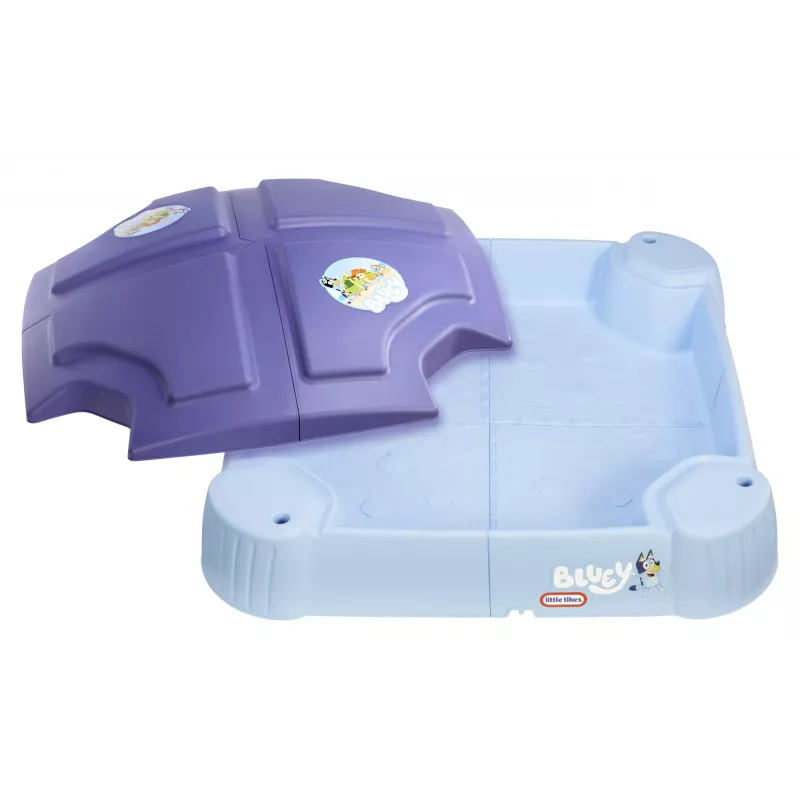 Little Tikes Bluey Beach Day sandbox, τετράγωνο, πλαστικό, μπλε, sandbox