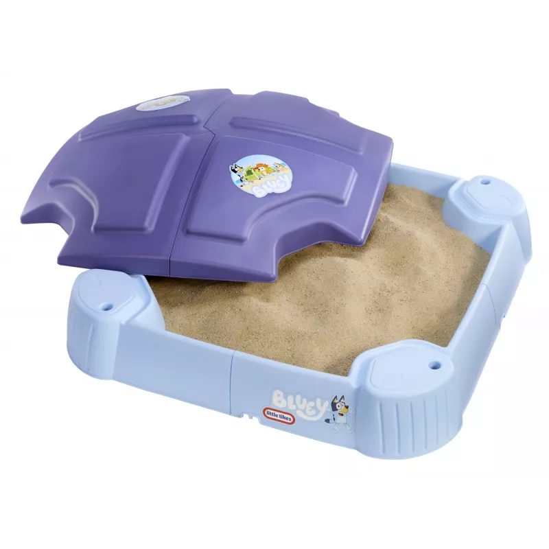 Little Tikes Bluey Beach Day sandbox, τετράγωνο, πλαστικό, μπλε, sandbox