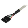 StarTech.com Προσαρμογέας Πλάκας Slot 2 Θυρών USB A Θηλυκό, 2 x IDC, 2 x USB A, 0,286 m, Ασημί