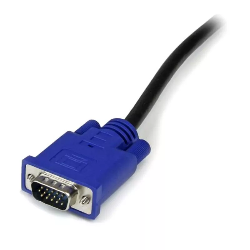StarTech.com Καλώδιο KVM Ultra Thin USB VGA 2-in-1 10 ft, 3 m, VGA, Μαύρο, USB, USB A + VGA, VGA