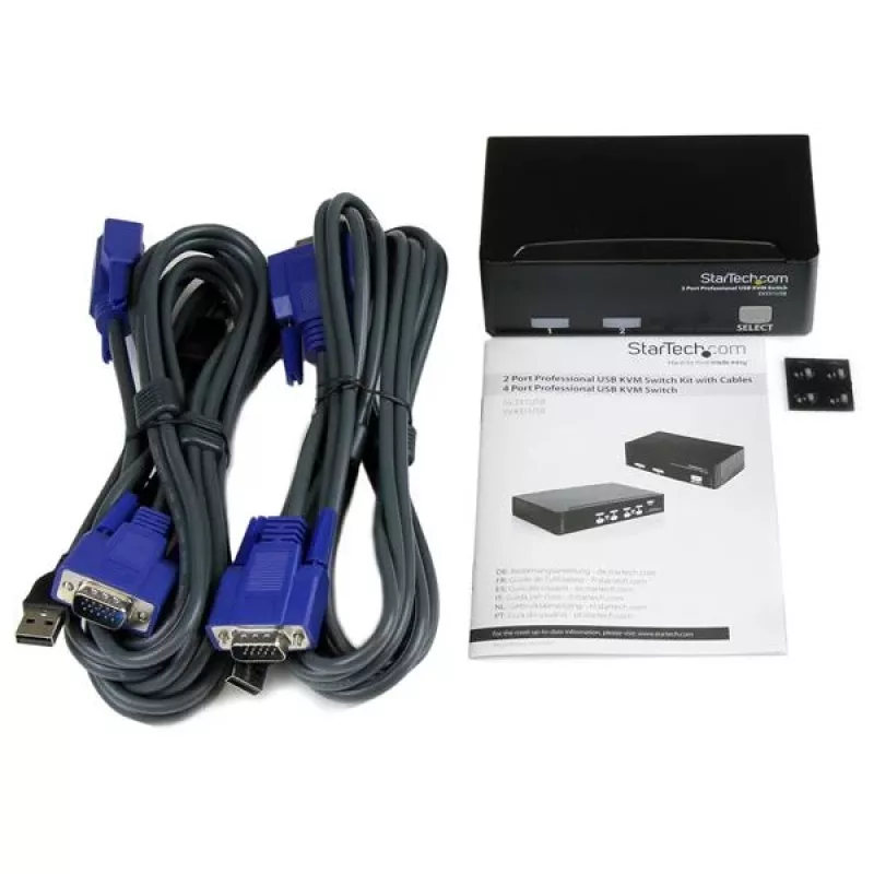 StarTech.com Κιτ Διακόπτη KVM USB Professional 2 Θυρών με Καλώδια