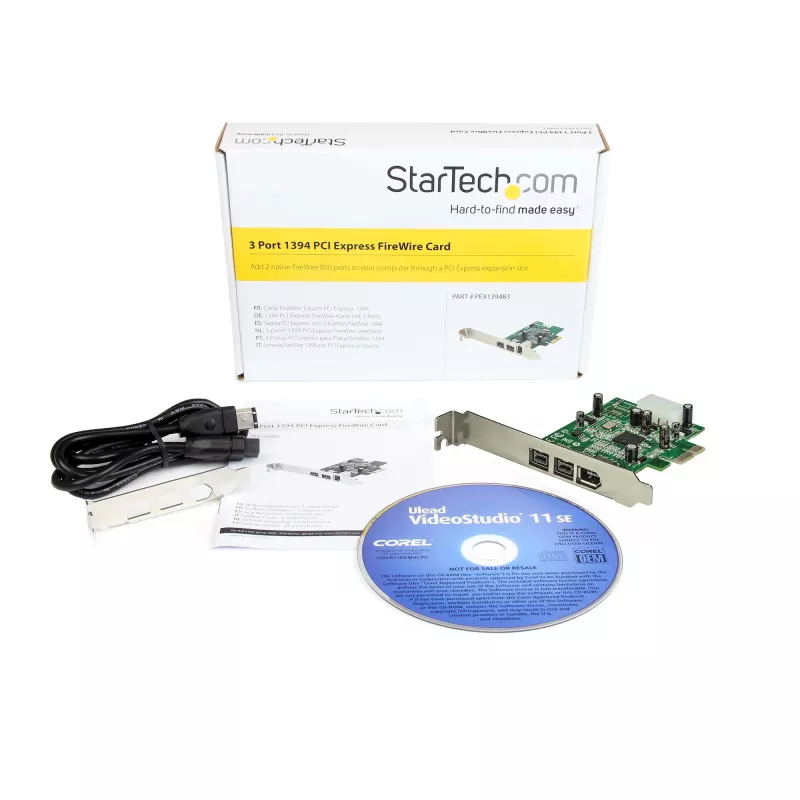 StarTech.com Προσαρμογέας κάρτας FireWire 3 θυρών 2b 1a 1394 PCI Express
