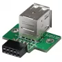 StarTech.com Προσαρμογέας USB Motherboard Header 2 θυρών, IDC, USB 2.0, μαύρο, πράσινο, ανοξείδωτο ατσάλι, 20 mm, 125 mm, 230 mm