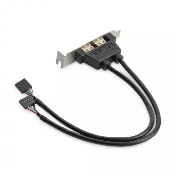 StarTech.com Προσαρμογέας πλάκας υποδοχής Low-Profile USB-A 2 θυρών