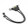 StarTech.com Προσαρμογέας πλάκας υποδοχής Low-Profile USB-A 2 θυρών