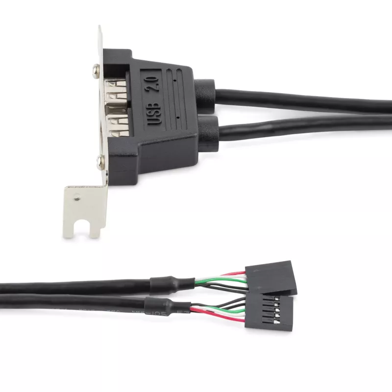 StarTech.com Προσαρμογέας πλάκας υποδοχής Low-Profile USB-A 2 θυρών