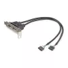 StarTech.com Προσαρμογέας πλάκας υποδοχής Low-Profile USB-A 2 θυρών