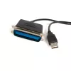 StarTech.com ICUSB128410 Καλώδιο προσαρμογέα USB σε Παράλληλο εκτυπωτή 3 m (10 ft), αρσενικό/αρσενικό, μαύρο