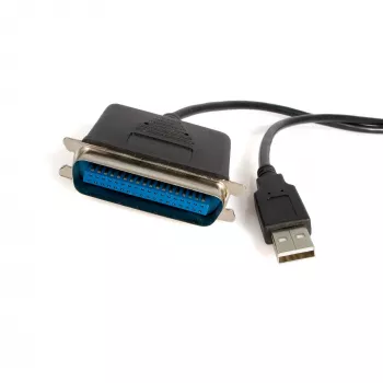 StarTech.com ICUSB128410 Καλώδιο προσαρμογέα USB σε Παράλληλο εκτυπωτή 3 m (10 ft), αρσενικό/αρσενικό, μαύρο