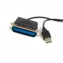 StarTech.com ICUSB128410 Καλώδιο προσαρμογέα USB σε Παράλληλο εκτυπωτή 3 m (10 ft), αρσενικό/αρσενικό, μαύρο