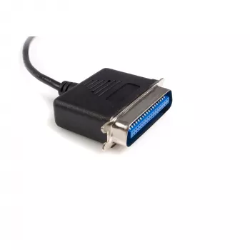StarTech.com ICUSB128410 Καλώδιο προσαρμογέα USB σε Παράλληλο εκτυπωτή 3 m (10 ft), αρσενικό/αρσενικό, μαύρο