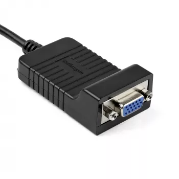 StarTech.com Προσαρμογέας DisplayPort σε VGA – ενεργός μετατροπέας DP σε VGA – βίντεο 1080p – ανθεκτικός – πηγή DP/DP++ σε καλώδιο-προσαρμογέα VGA οθόνης – DP 1.2 σε VGA – κλειδωτό βύσμα DP