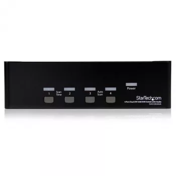 StarTech.com Διακόπτης KVM USB Dual-DVI 4 θυρών με ήχο και Hub USB 2.0