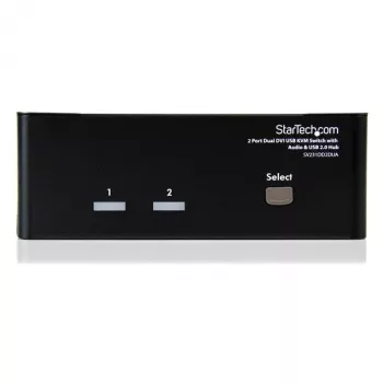 StarTech.com Διακόπτης KVM USB Dual-DVI 2 θυρών με ήχο & Hub USB 2.0