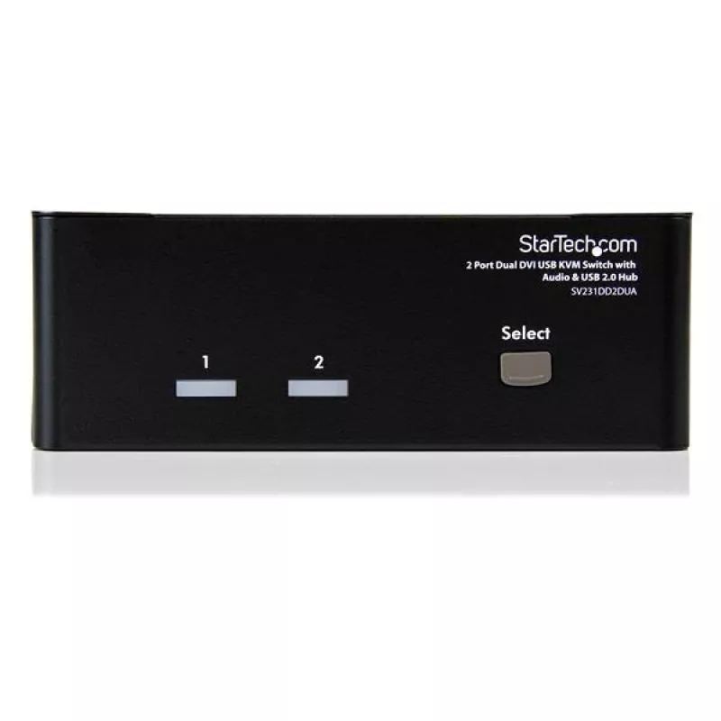 StarTech.com Διακόπτης KVM USB Dual-DVI 2 θυρών με ήχο & Hub USB 2.0