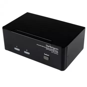 StarTech.com Διακόπτης KVM DVI VGA Dual Monitor 2 θυρών USB με ήχο & Hub USB 2.0