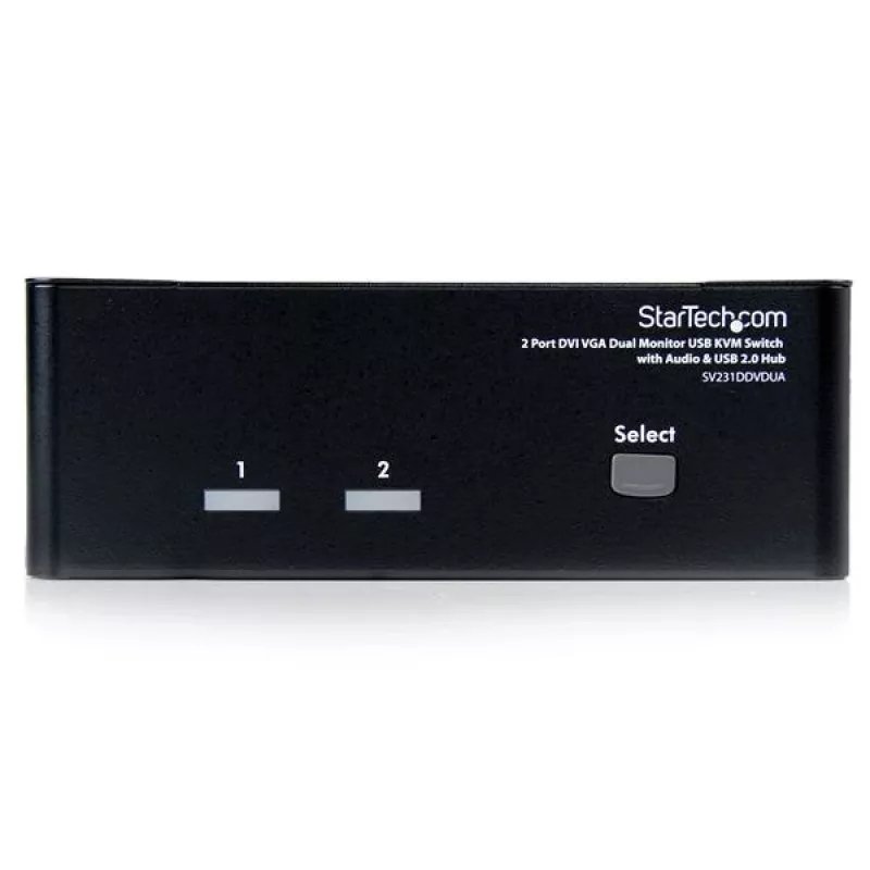 StarTech.com Διακόπτης KVM DVI VGA Dual Monitor 2 θυρών USB με ήχο & Hub USB 2.0