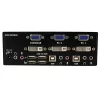 StarTech.com Διακόπτης KVM DVI VGA Dual Monitor 2 θυρών USB με ήχο & Hub USB 2.0