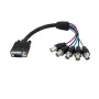 StarTech.com Καλώδιο οθόνης Coax HD15 VGA σε 5 BNC RGBHV 1 ft - M/F