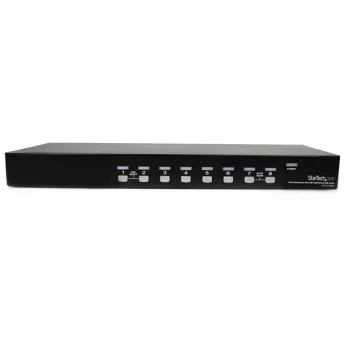 StarTech.com Διακόπτης KVM USB VGA Rackmount 8 θυρών με ήχο (καλώδια ήχου περιλαμβάνονται)