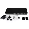 StarTech.com Διακόπτης KVM USB Rackmount 8 θυρών 1U με OSD, 1920 x 1440 pixel, τοποθέτηση σε rack, 1U, μαύρο