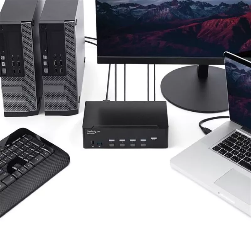 StarTech.com Διακόπτης KVM HDMI 4 θυρών – 4K 30Hz – Dual Display