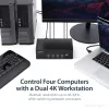 StarTech.com Διακόπτης KVM HDMI 4 θυρών – 4K 30Hz – Dual Display