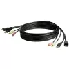 StarTech.com Καλώδιο διακόπτη KVM USB DisplayPort 4-in-1 6ft με ήχο & μικρόφωνο