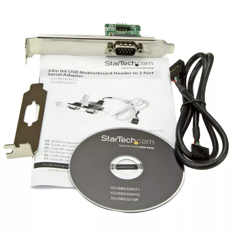 StarTech.com Προσαρμογέας εσωτερικού USB motherboard header σε σειριακό RS232 61 cm
