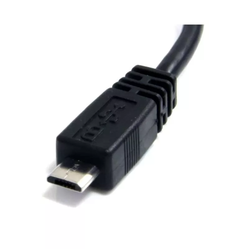 StarTech.com Καλώδιο Micro-USB 15 cm - A σε Micro B, 0,1524 m, USB A, Micro-USB B, αρσενικό/αρσενικό, 0,48 Gbit/s, μαύρο