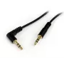 StarTech.com Λεπτό καλώδιο στερεοφωνικού ήχου 3,5 mm σε γωνιακό 6 ft - αρσενικό/αρσενικό