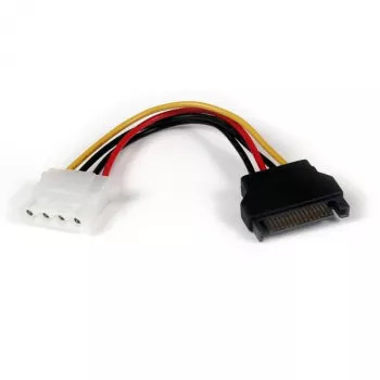 StarTech.com Προσαρμογέας καλωδίου τροφοδοσίας SATA σε LP4 15,24 cm – αρσενικό/θηλυκό, Molex (4 ακίδων), SATA 15 ακίδων, 0,1524 m, αρσενικό, αρσενικό, ευθύ