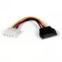 StarTech.com Προσαρμογέας καλωδίου τροφοδοσίας SATA σε LP4 15,24 cm – αρσενικό/θηλυκό, Molex (4 ακίδων), SATA 15 ακίδων, 0,1524 m, αρσενικό, αρσενικό, ευθύ