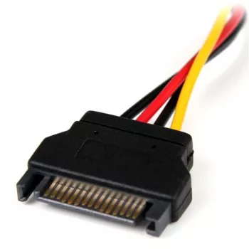 StarTech.com Προσαρμογέας καλωδίου τροφοδοσίας SATA σε LP4 15,24 cm – αρσενικό/θηλυκό, Molex (4 ακίδων), SATA 15 ακίδων, 0,1524 m, αρσενικό, αρσενικό, ευθύ
