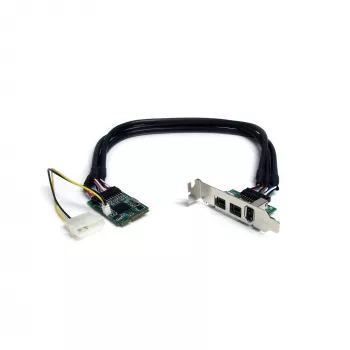 StarTech.com Προσαρμογέας κάρτας FireWire 1394 Mini PCI Express 3 θυρών 2b 1a