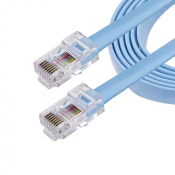 StarTech.com Καλώδιο Cisco Console Rollover 6 ft - RJ45 αρσενικό/αρσενικό, 1,8 m, RJ-45, RJ-45, μπλε