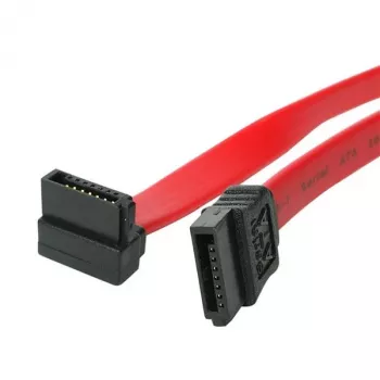 StarTech.com Καλώδιο SATA σε ορθογώνιο SATA Serial ATA 6 ίντσες, 0,152 m, SATA III, αρσενικό/αρσενικό, κόκκινο, ευθύ, δεξιά