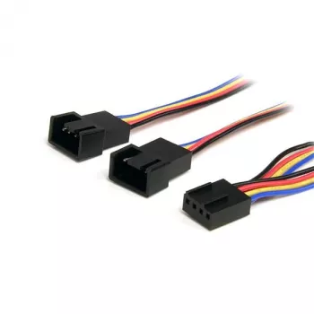 StarTech.com Καλώδιο τροφοδοσίας ανεμιστήρα 4-Pin Y 12in – θηλυκό/αρσενικό, Molex (4-pin), Molex (4-pin), 0,31 m, αρσενικό, θηλυκό, πολύχρωμο