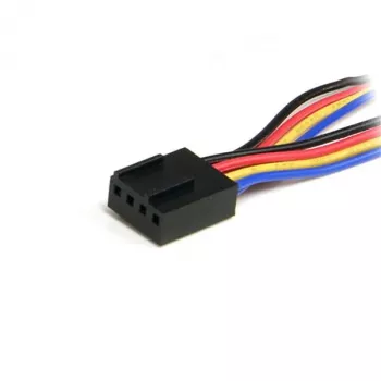 StarTech.com Καλώδιο τροφοδοσίας ανεμιστήρα 4-Pin Y 12in – θηλυκό/αρσενικό, Molex (4-pin), Molex (4-pin), 0,31 m, αρσενικό, θηλυκό, πολύχρωμο