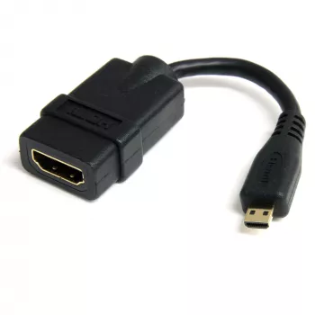 StarTech.com Προσαρμογέας Micro HDMI σε HDMI - βίντεο 4K 30Hz - ανθεκτικό dongle προσαρμογέα/καλωδίου υψηλής ταχύτητας Micro HDMI Type-D σε HDMI 1.4 - οθόνες, τηλεοράσεις & οθόνες Ultra HD HDMI - αρσενικό/θηλυκό