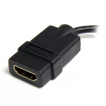 StarTech.com Προσαρμογέας Micro HDMI σε HDMI - βίντεο 4K 30Hz - ανθεκτικό dongle προσαρμογέα/καλωδίου υψηλής ταχύτητας Micro HDMI Type-D σε HDMI 1.4 - οθόνες, τηλεοράσεις & οθόνες Ultra HD HDMI - αρσενικό/θηλυκό