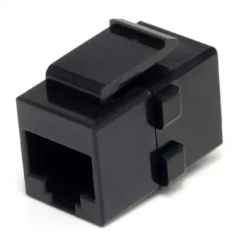 StarTech.com Ζεύκτης δικτύου Cat 6 RJ45 Keystone Jack - θηλυκό/θηλυκό, μαύρο, RJ-45, RJ-45, 90 mm, 125 mm, 2 mm