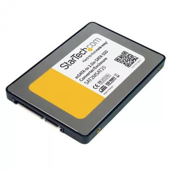 StarTech.com Θήκη προσαρμογέα SSD SATA 2,5 ιντσών σε Mini-SATA, ασημί, 0 - 50 °C, -10 - 85 °C, 5 - 95 %, 68 mm, 98 mm
